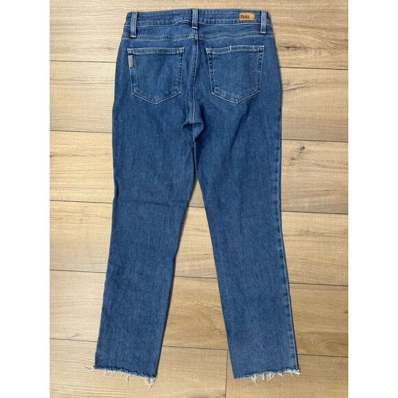 Paige Brigitte Jeans size 26 Ankle Raw Edge Stretch High Rise Women’s - Picture 3 of 7